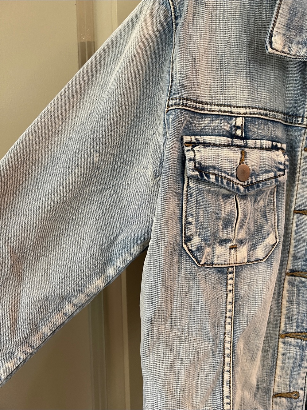 Kut from the Kloth Blue Denim Shirt Jacket - Picture 4 of 7